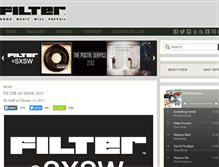 Tablet Screenshot of filtermagazine.com